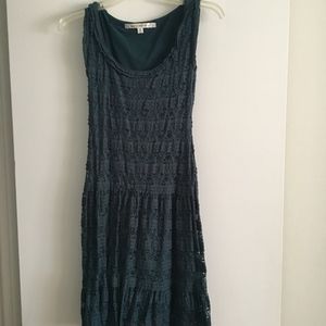 Max Studio Teal Lace Dress in XS